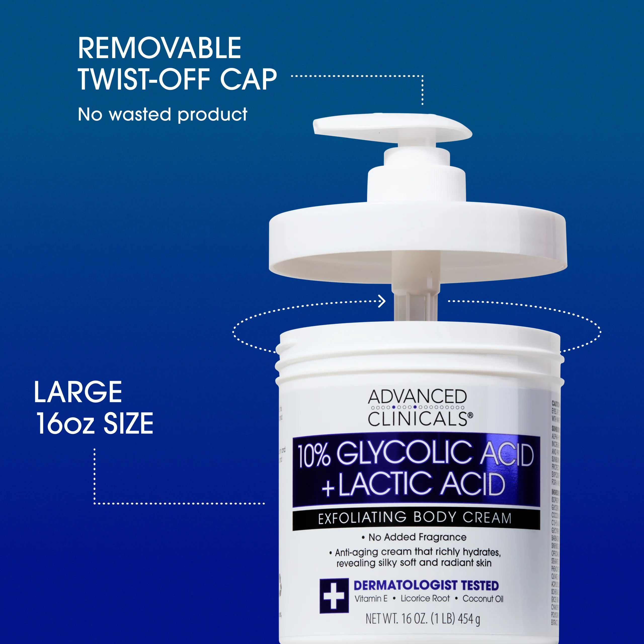 10% Glycolic Acid + Lactic Acid Body Cream - Image 6