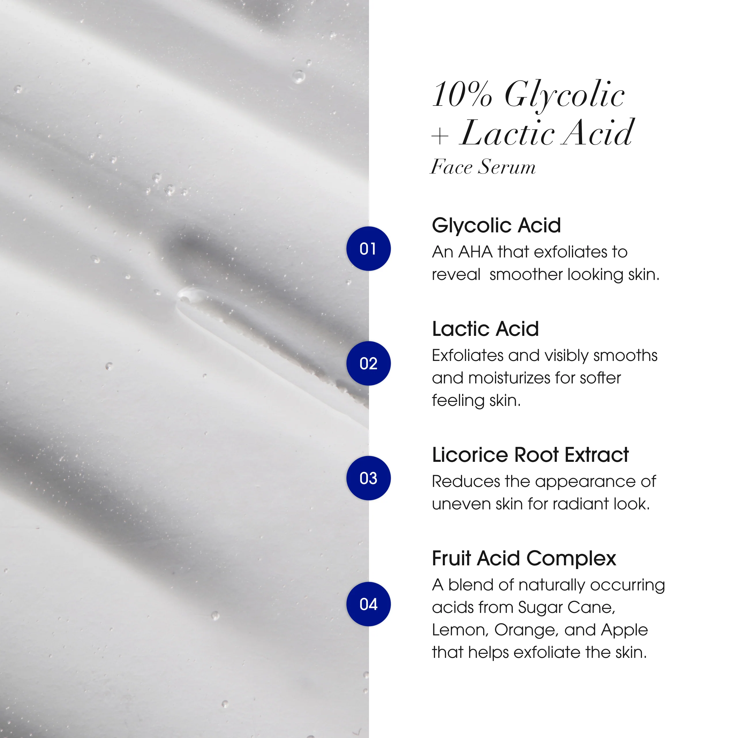 10% Glycolic Acid + Lactic Acid Face Serum - Image 4
