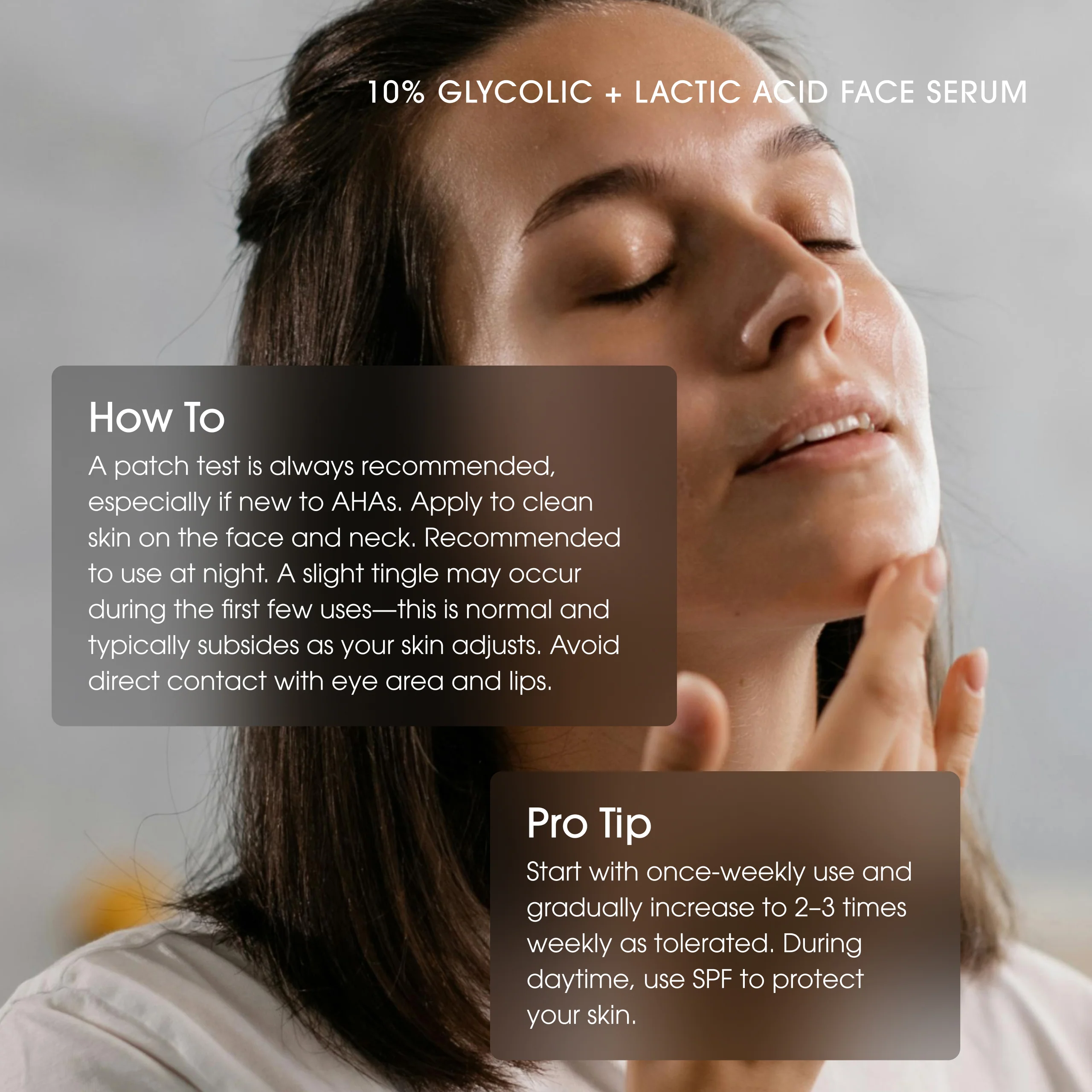 10% Glycolic Acid + Lactic Acid Face Serum - Image 5